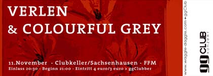 VERLEN & Colourful Grex - Konzertflyer